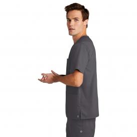 Wink WW5068 Men\'s Premiere Flex V-Neck Scrub Top - Pewter