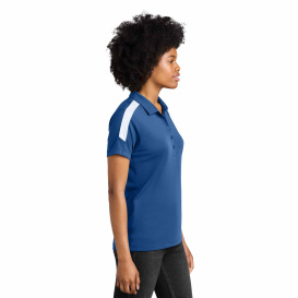 Sport-Tek LST104 Ladies Competitor United Polo - True Royal/White