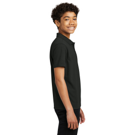 Port Authority Y110 Youth Dry Zone UV Micro-Mesh Polo - Deep Black