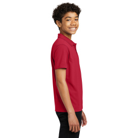 Port Authority Y110 Youth Dry Zone UV Micro-Mesh Polo - Rich Red