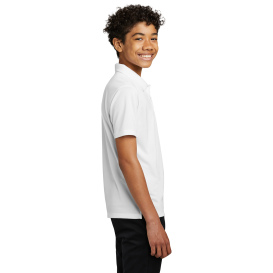 Port Authority Y110 Youth Dry Zone UV Micro-Mesh Polo - White