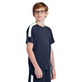 Sport-Tek YST100 Competitor United Crew - True Navy/White