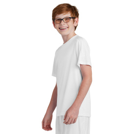 Sport-Tek YST100 Competitor United Crew - White/White
