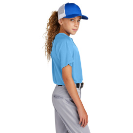 Sport-Tek YST359 PosiCharge Competitor 2-Button Henley - Carolina Blue