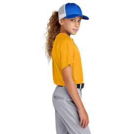 Sport-Tek YST359 PosiCharge Competitor 2-Button Henley - Gold