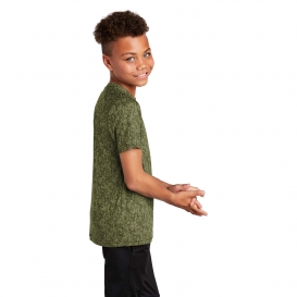Sport-Tek YST460 Youth Digi Camo Tee - Olive Drab Green