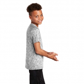 Sport-Tek YST460 Youth Digi Camo Tee - White