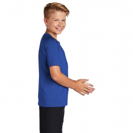 Sport-Tek YST470 Youth Rashguard Tee - True Royal