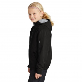 Sport-Tek YST56 Youth Waterproof Insulated Jacket - Black