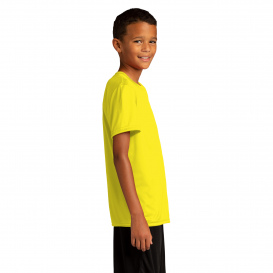 Sport-Tek YST720 Youth PosiCharge Re-Compete Tee - Neon Yellow