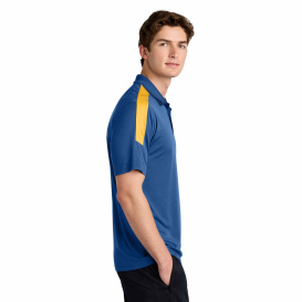 Sport-Tek ST104 Competitor United Polo - True Royal/Gold