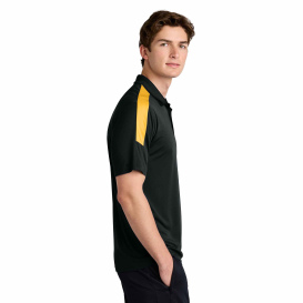 Sport-Tek ST104 Competitor United Polo - Black/Gold
