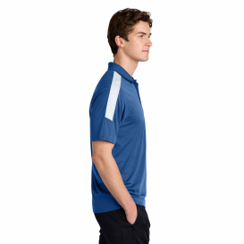Sport-Tek ST104 Competitor United Polo - True Royal/White