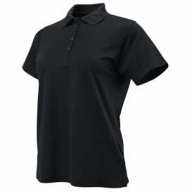 Paragon 104 Women\'s Saratoga Performance Mini Mesh Polo - Black