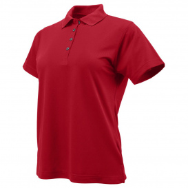 Paragon 104 Women\'s Saratoga Performance Mini Mesh Polo - Red