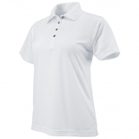 Paragon 104 Women\'s Saratoga Performance Mini Mesh Polo - White