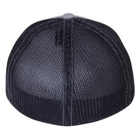Richardson 110 Fitted Trucker Hat with R-Flex - Heather Grey/Navy