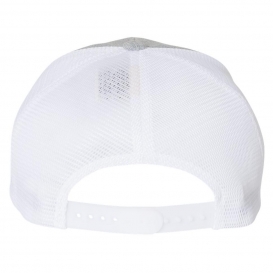 Flexfit 110M Mesh-Back Cap - Melange Silver/White