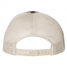 Richardson 111 Garment-Washed Trucker Cap - Brown/Khaki