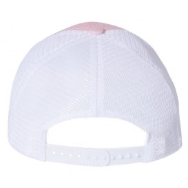 Richardson 111 Garment-Washed Trucker Cap - Pink/White