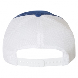 Richardson 111 Garment-Washed Trucker Cap - Royal/White