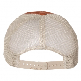 Richardson 111 Garment-Washed Trucker Cap - Texas Orange/Khaki