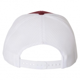 Richardson 112 Snapback Trucker Cap - Cardinal/White