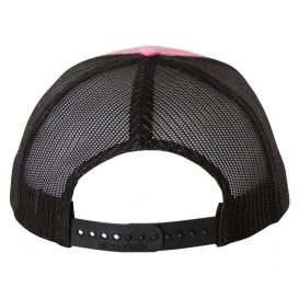Richardson 112 Snapback Trucker Cap - Hot Pink/Black