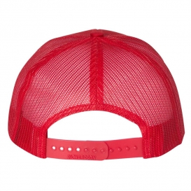 Richardson 112 Snapback Trucker Cap - Red