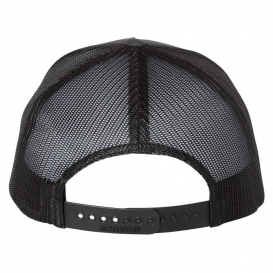 Richardson 112FP Snapback Trucker Cap - Charcoal/Black