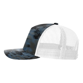Richardson 112PFP Five Panel Printed Trucker Cap - Kryptek Neptune/White