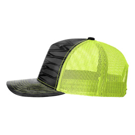 Richardson 112PFP Five Panel Printed Trucker Cap - Kryptek Typhon/Neon Yellow