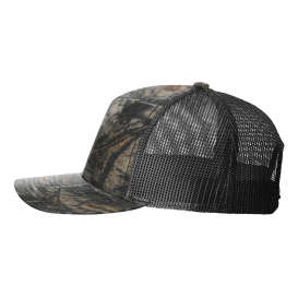 Richardson 112PFP Five Panel Printed Trucker Cap - Mossy Oak Country DNA/Black