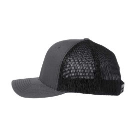 Richardson 112PL 112+ R-Flex Adjustable Trucker Cap - Charcoal/Black