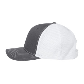 Richardson 112PL 112+ R-Flex Adjustable Trucker Cap - Charcoal/White