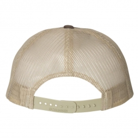Richardson 115 Low Pro Trucker Cap - Brown/Khaki