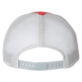 Richardson 115 Low Pro Trucker Cap - Heather Red/Silver