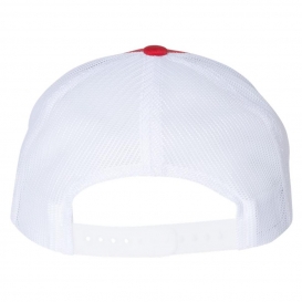 Richardson 115 Low Pro Trucker Cap - Red/White