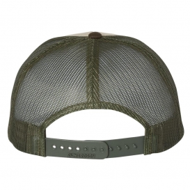 Richardson 115 Low Pro Trucker Cap - Tan/Loden/Brown