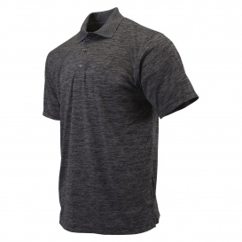 Paragon 130 Dakota Striated Heather Polo - Black Heather