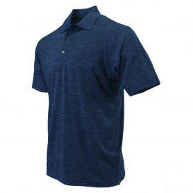 Paragon 130 Dakota Striated Heather Polo - Deep Blue Heather