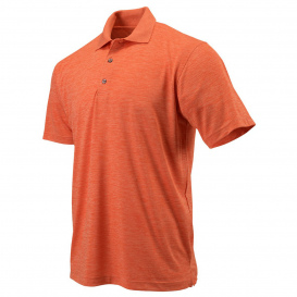 Paragon 130 Dakota Striated Heather Polo - Tangerine Heather