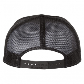 Richardson 168 Seven-Panel Trucker Cap - Heather Grey/Black
