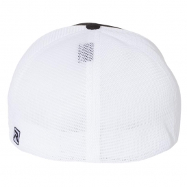 Richardson 172 Fitted Pulse Sportmesh Cap with R-Flex - Black/White Split