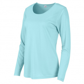 Paragon 214 Women\'s Long Islander Performance Long Sleeve T-Shirt - Aqua Blue