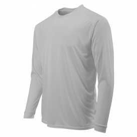Paragon 218Y Youth Long Islander Performance Long Sleeve T-Shirt - Aluminum