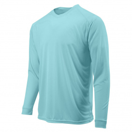Paragon 218Y Youth Long Islander Performance Long Sleeve T-Shirt - Aqua Blue