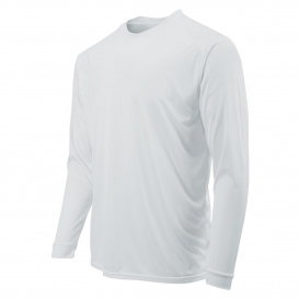Paragon 218Y Youth Long Islander Performance Long Sleeve T-Shirt - White