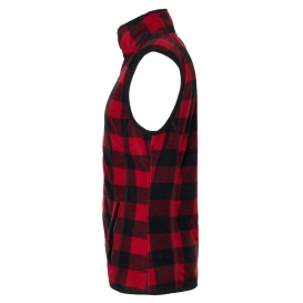 Burnside 3012 Polar Fleece Vest - Red/Black