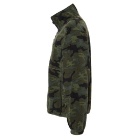 Burnside 3062 Polar Fleece Full-Zip Jacket - Green Camo